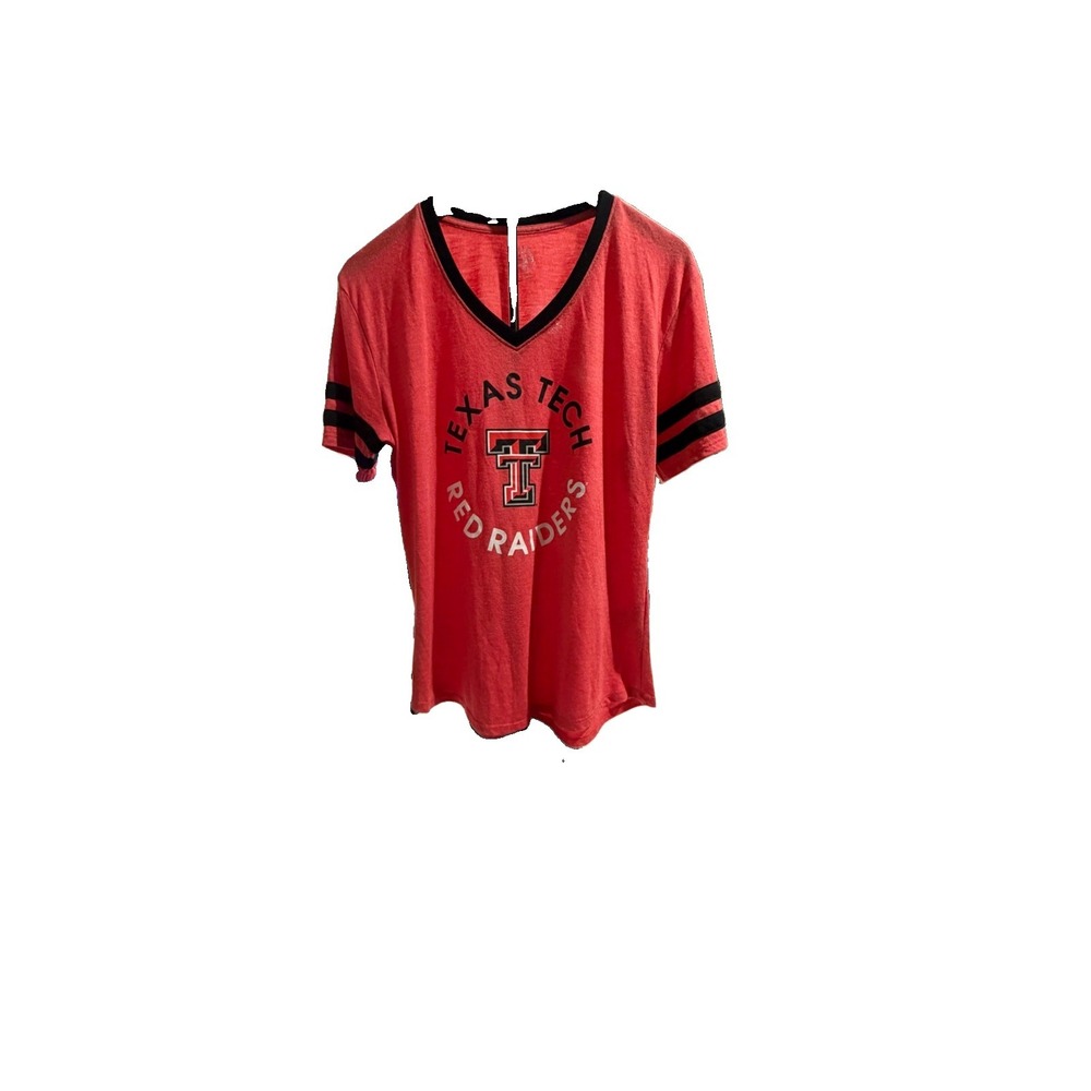 Texas Tech Red Raiders Women's Large Rivalry Threads 91 V Neck Shirt NCAA